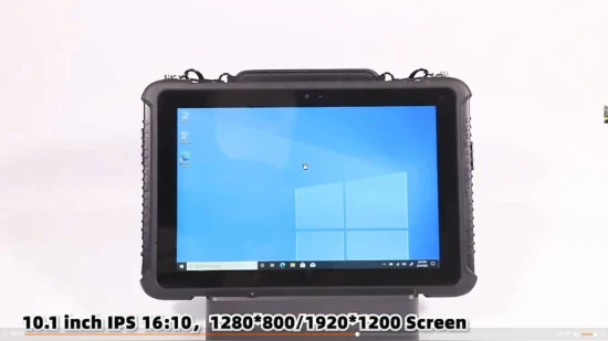 Tablette PC industrielle Android robuste et étanche, 10.1 pouces, Win 10, 10000mha, 4 go + 64 go, NFC, avec Scanner d'empreintes digitales monté sur véhicule